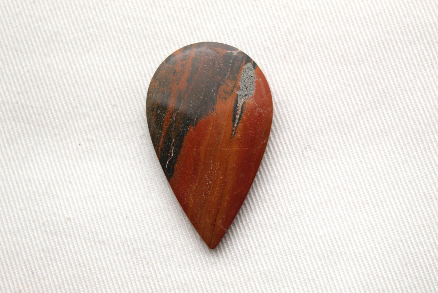 Australian Jasper Cabochons orange gray Teardrop