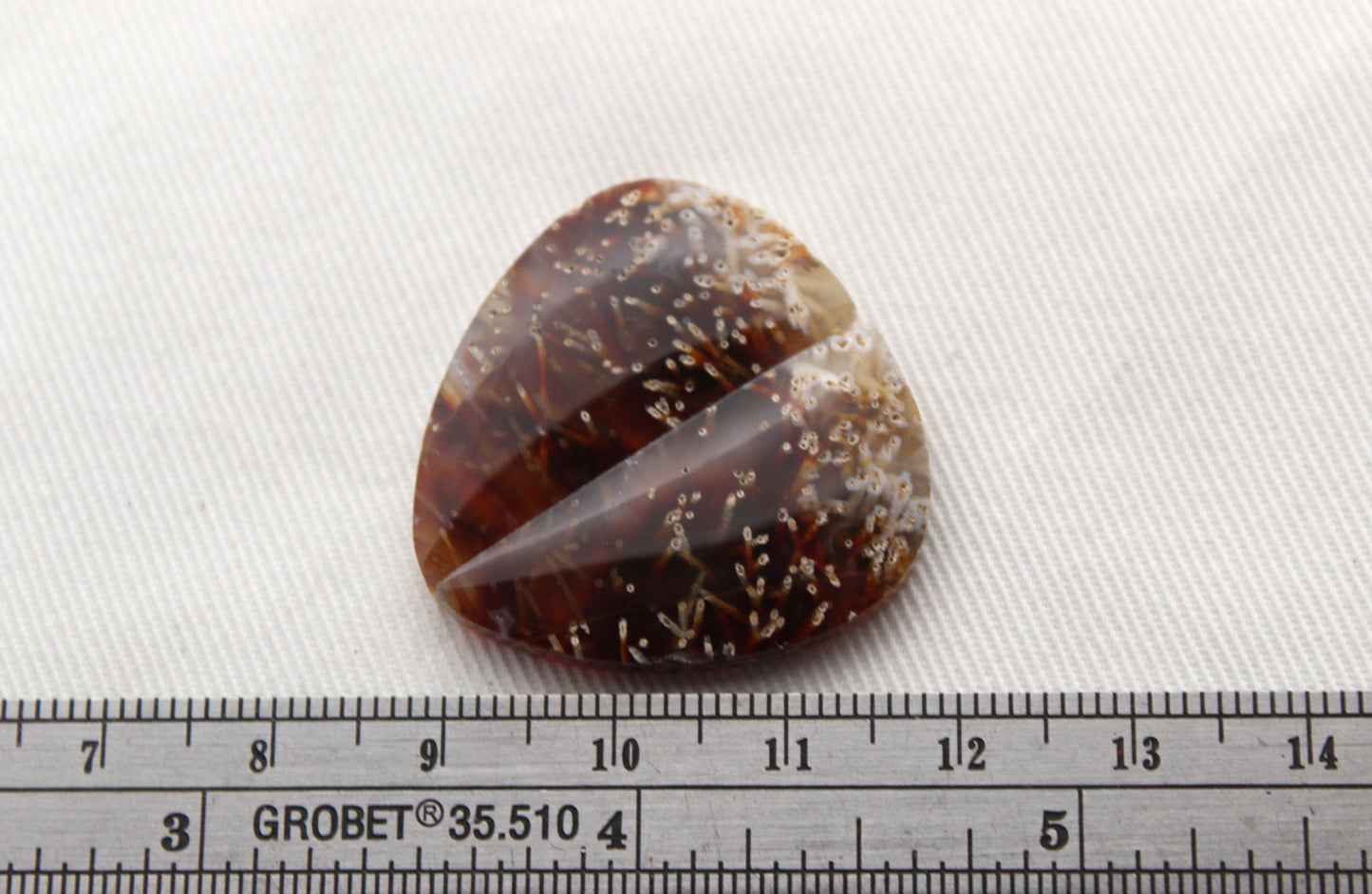 Tube Agate Cabochon Pair Transludent freeform Gemstone