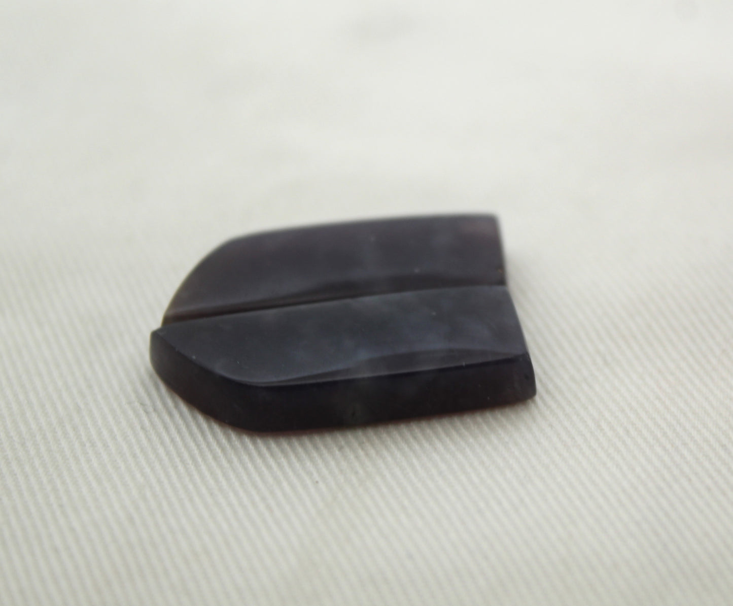 Dark purple Chalcedony cabochons Pair freeform