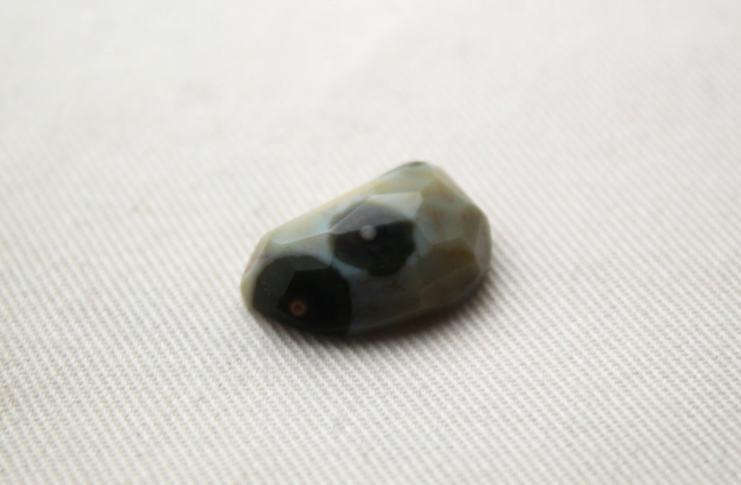 Small Rose cut Ocean Jasper Cabochon Gemstone freeform green