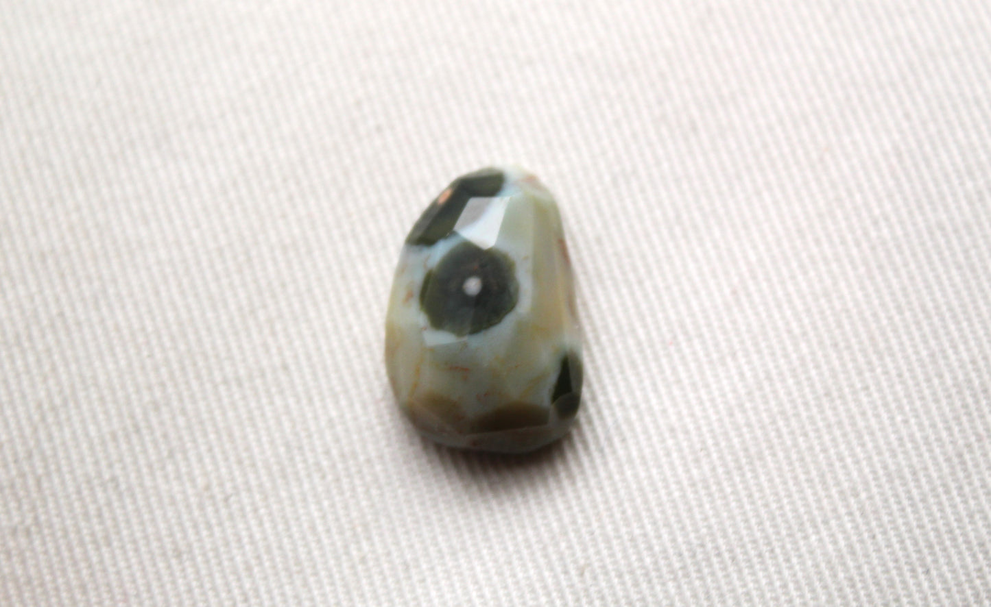 Small Rose cut Ocean Jasper Cabochon Gemstone freeform green