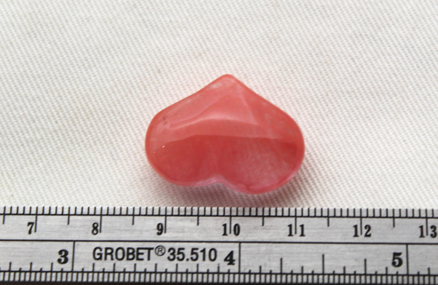 One Small Heart Watermelon Quartz 25MM