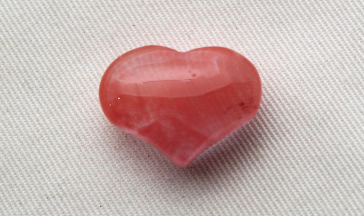 One Small Heart Watermelon Quartz 25MM