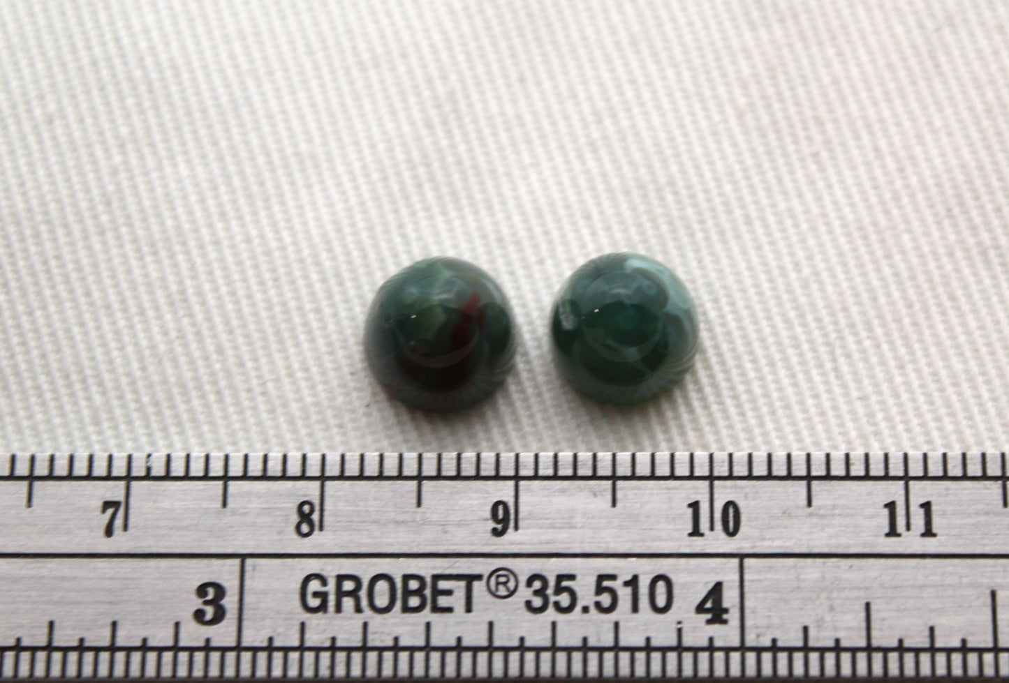 Ocean Jasper Bullets Gemstones 8X7 MM Green