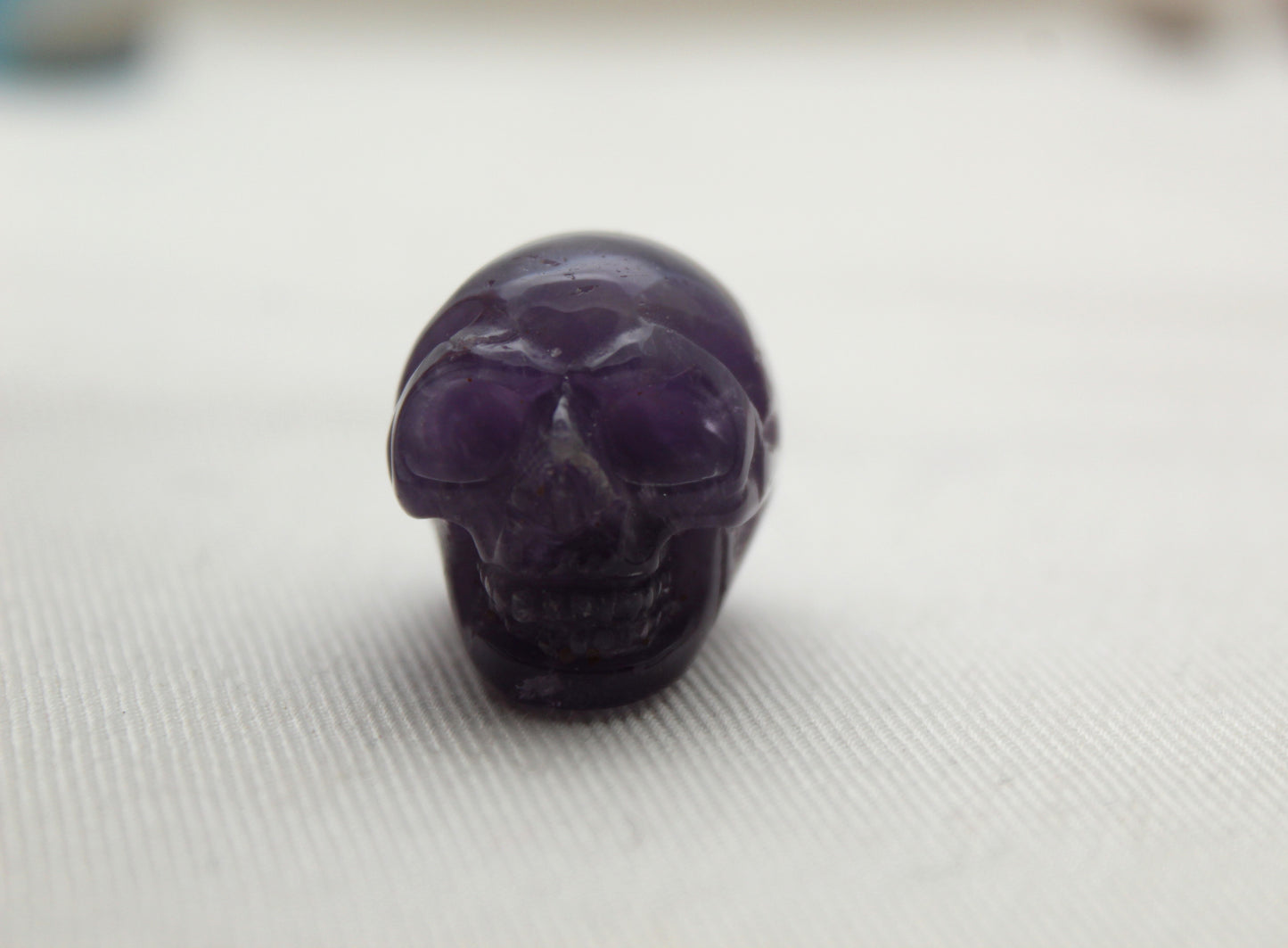 One Amethyst SKULL natural Gemstone