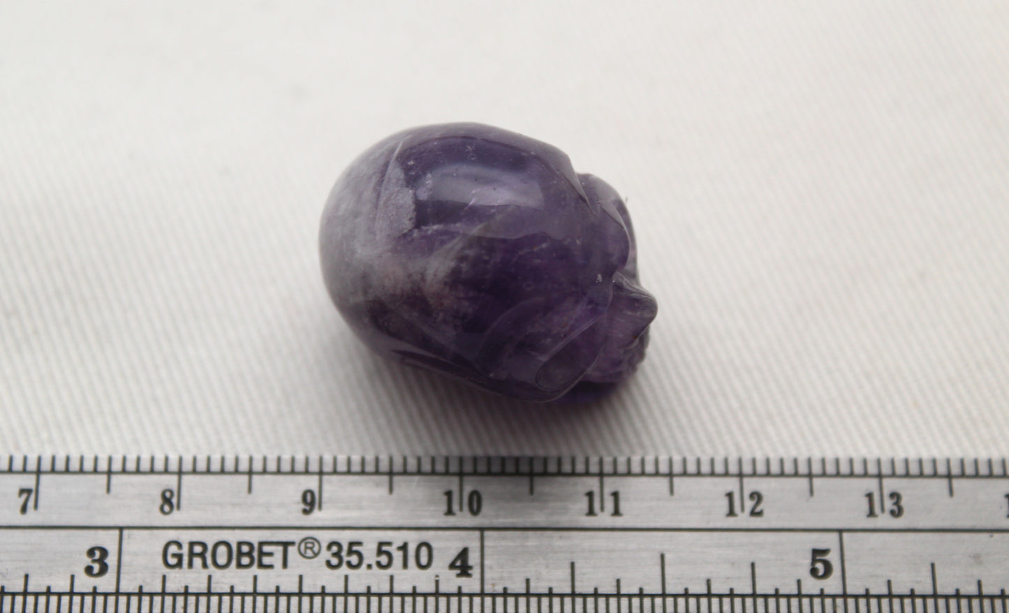 One Amethyst SKULL natural Gemstone