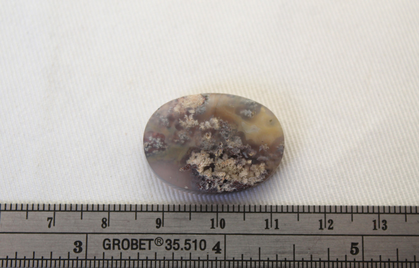 Moss Agate Cabochon Gemstone natural green oval