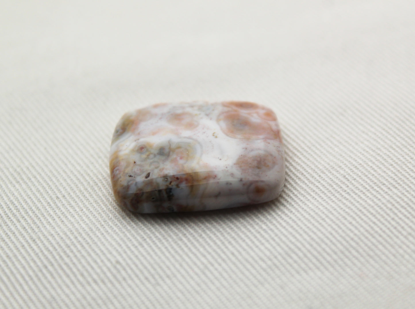 Ocean Jasper Cabochon Gemstone freeform white stone