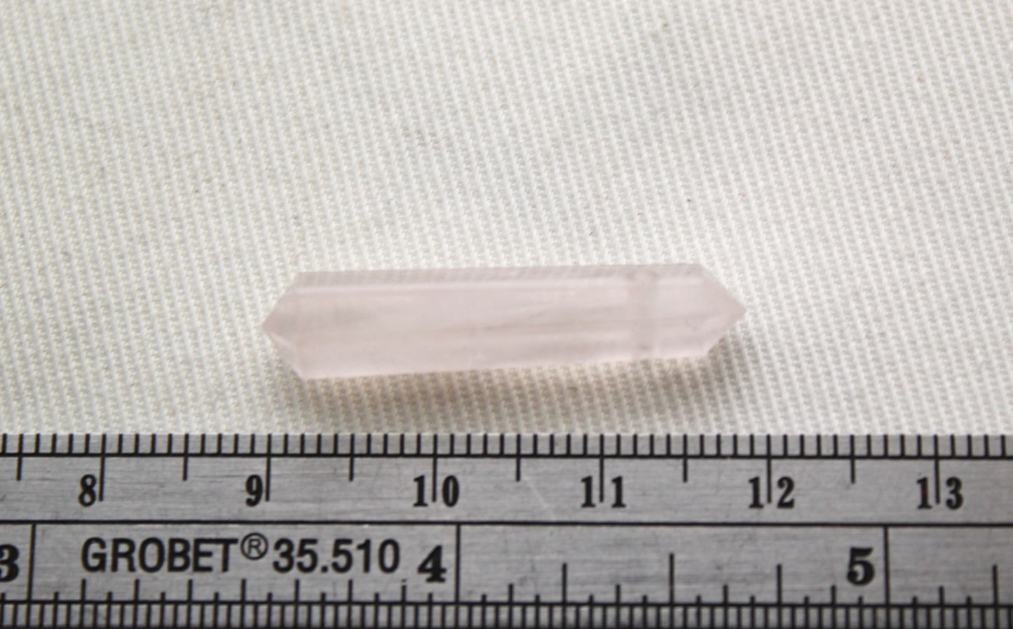 Small Double points Pink quartz gemstone pendant size DRILLED