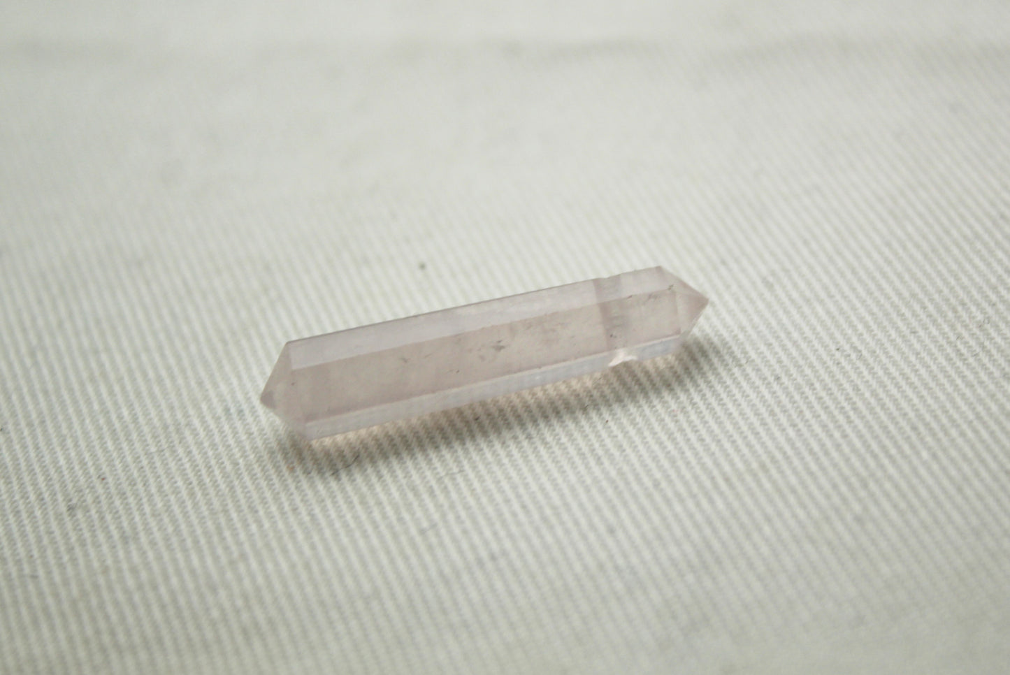 Small Double points Pink quartz gemstone pendant size DRILLED