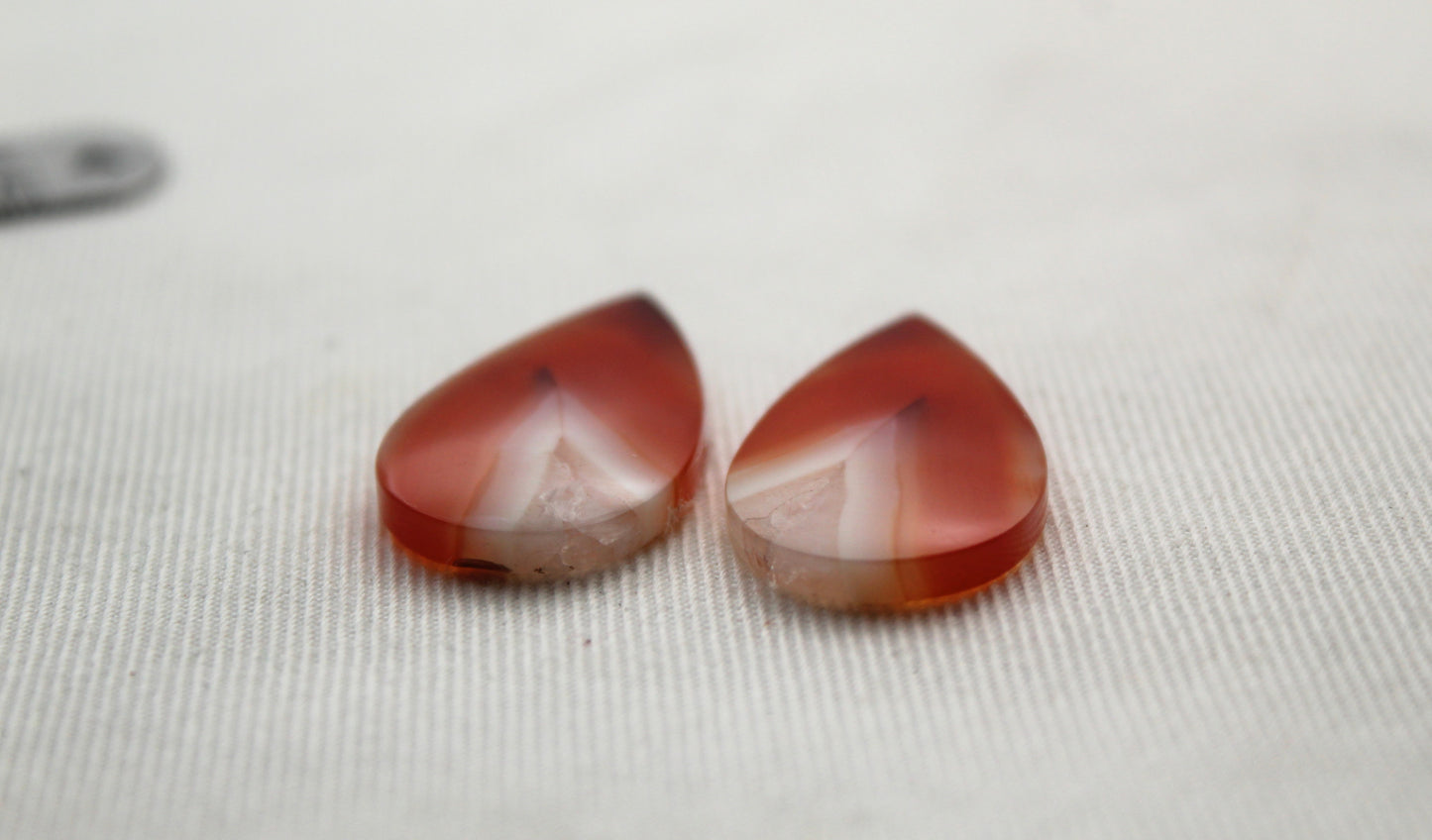 Banded Agates Cabochons Gemstone orange