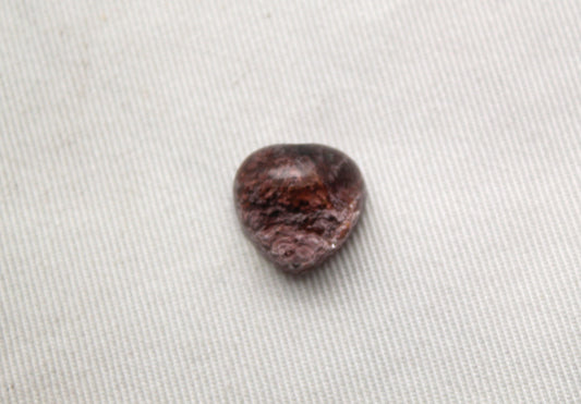 Small Garden Quartz Cabochon gemstone Heart