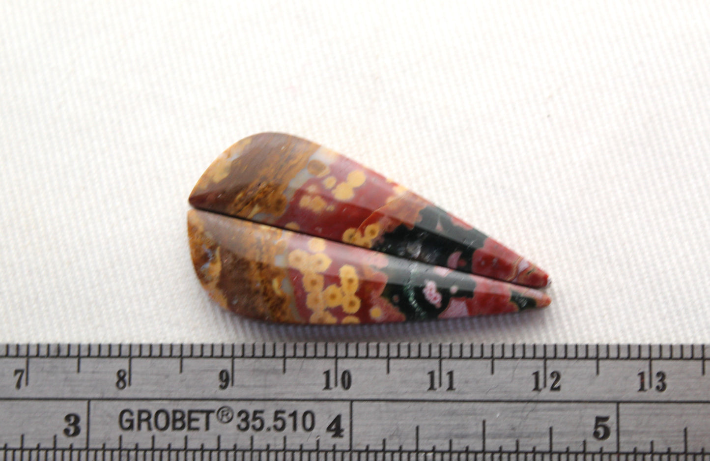 Multicolor River Jasper Pair Cabochon Gemstone