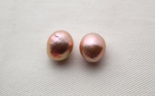 Baroque Freshwater Pearl Pair 11 MM NOT DRILLED