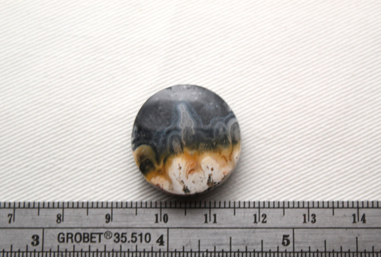 <tc>Agate Plume DOUBLET Cabochon goutte</tc>