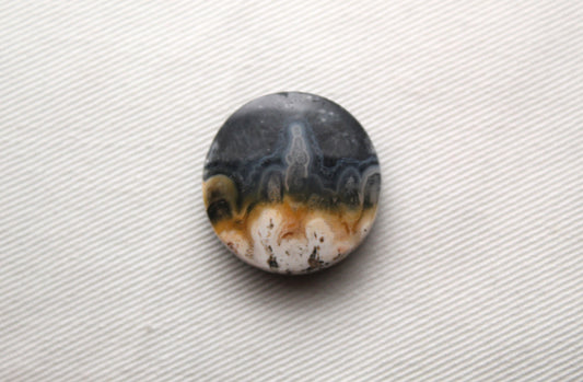 <tc>Agate Plume DOUBLET Cabochon goutte</tc>