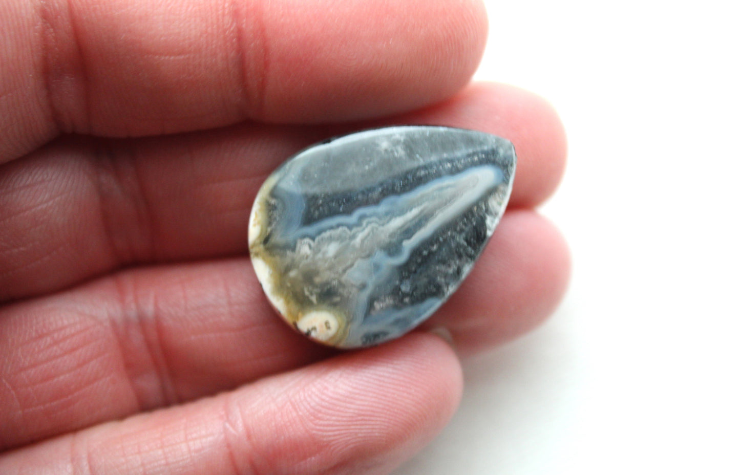 Indonesian Agate Plume DOUBLET Cabochon Gemstone