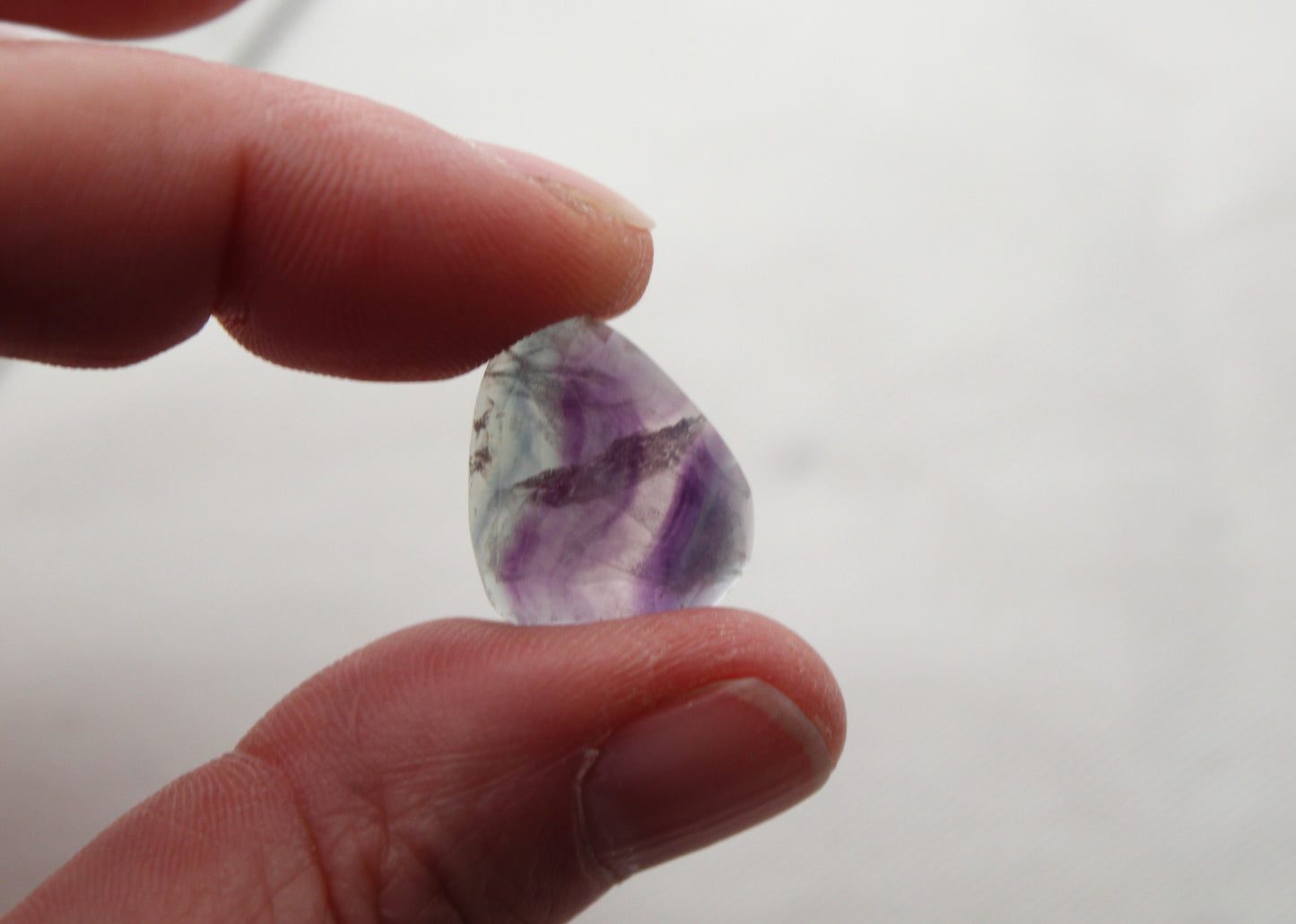 Rose cut Freeform Fluorite Cabochon Gemstone purple