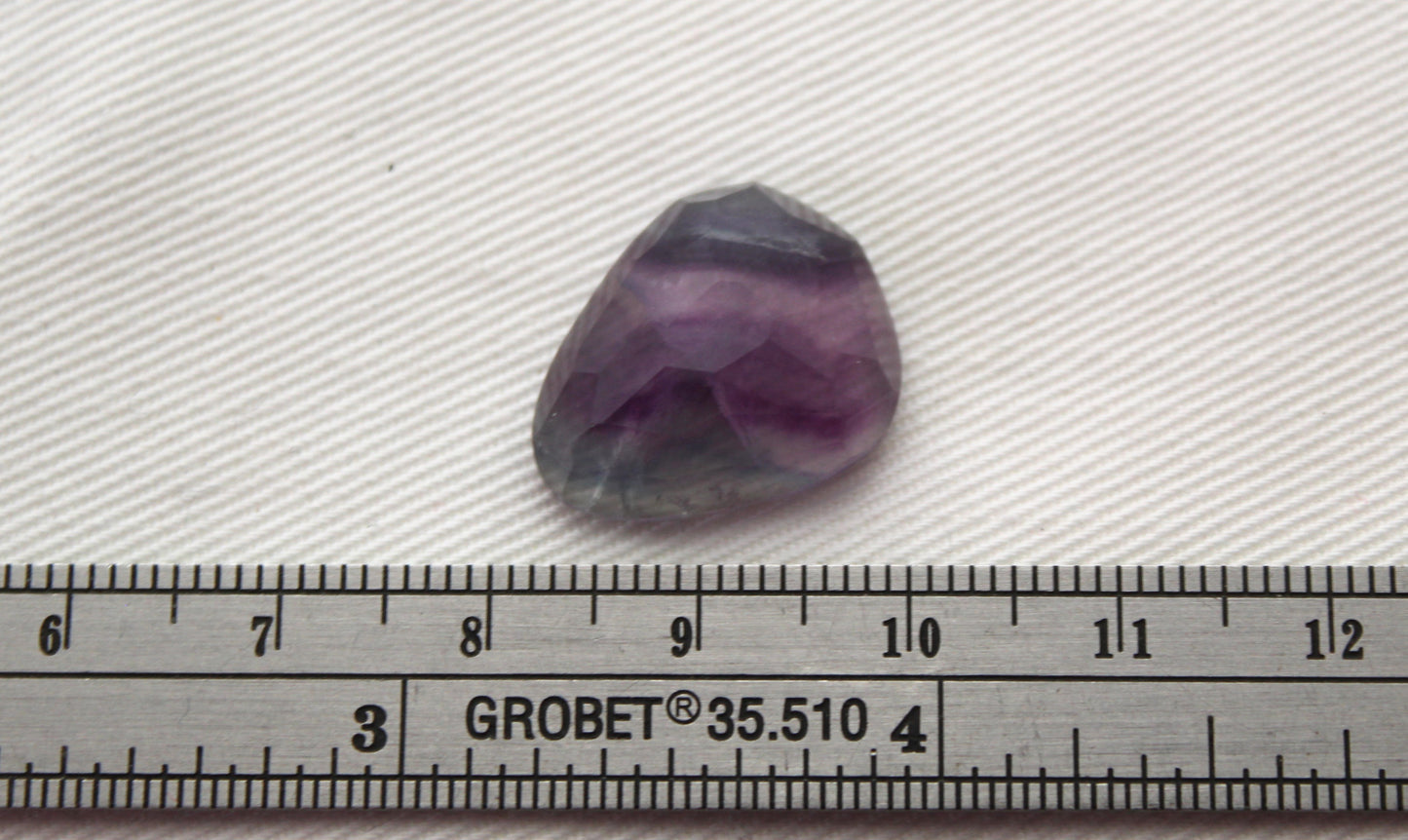 Rose cut Freeform Fluorite Cabochon Gemstone purple