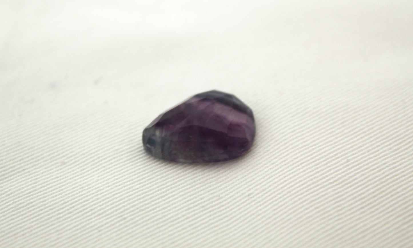 Rose cut Freeform Fluorite Cabochon Gemstone purple