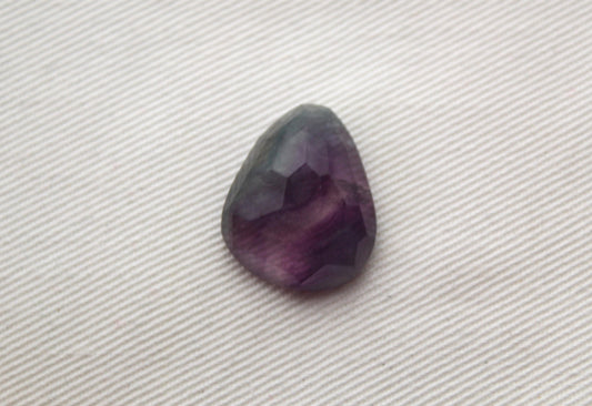 Rose cut Freeform Fluorite Cabochon Gemstone purple