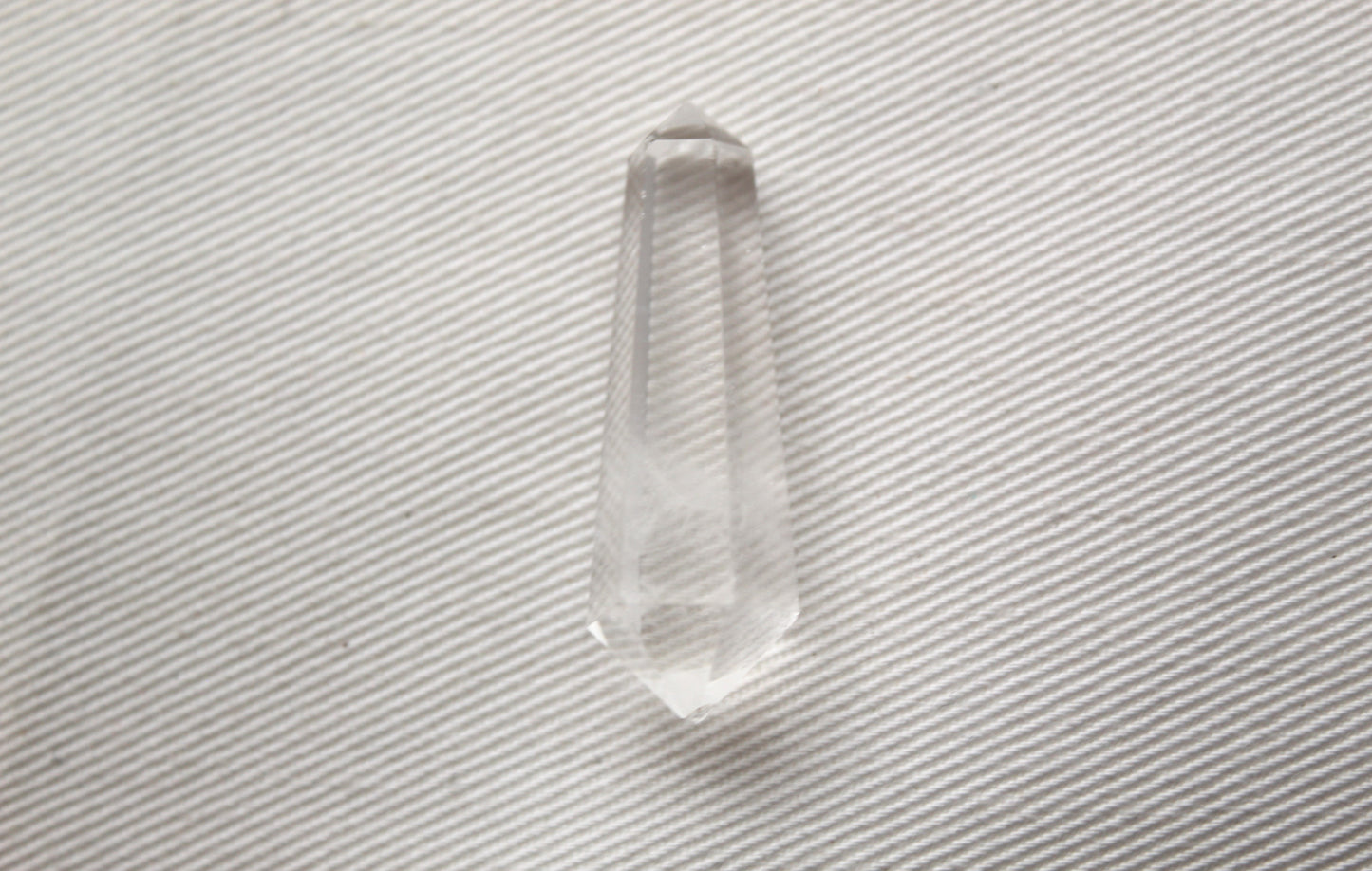 Crystal Quartz double point Tower gemstone pendant size UNDRILLED