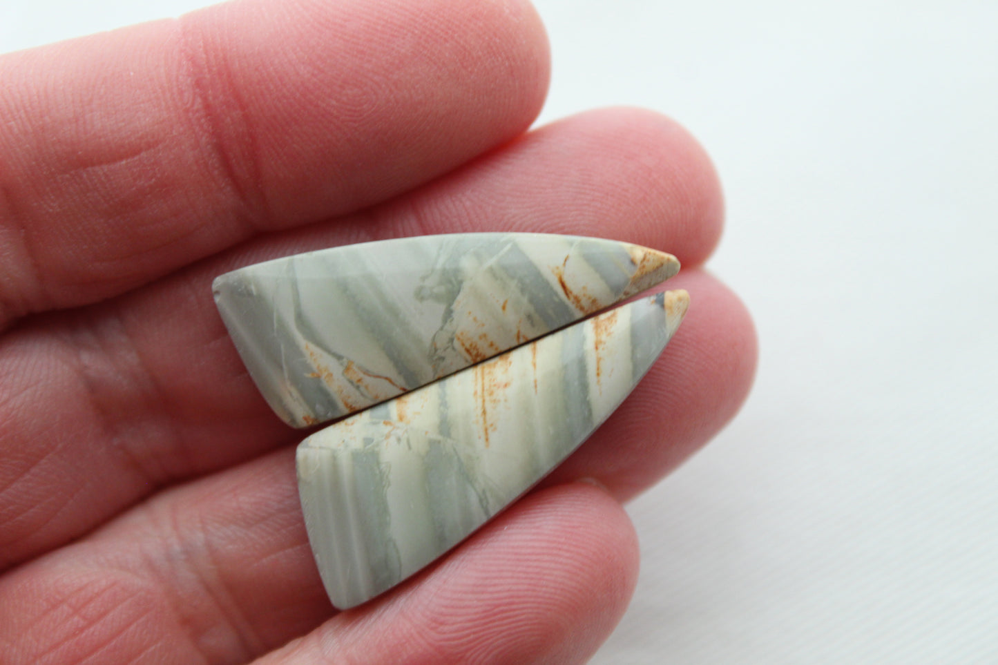 NICE green Indonesian Jasper Cabochons