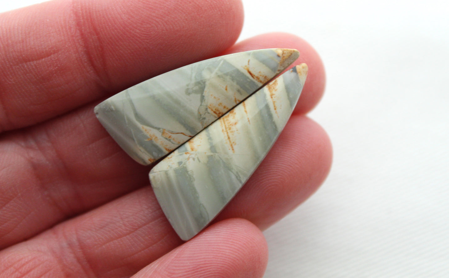 NICE green Indonesian Jasper Cabochons