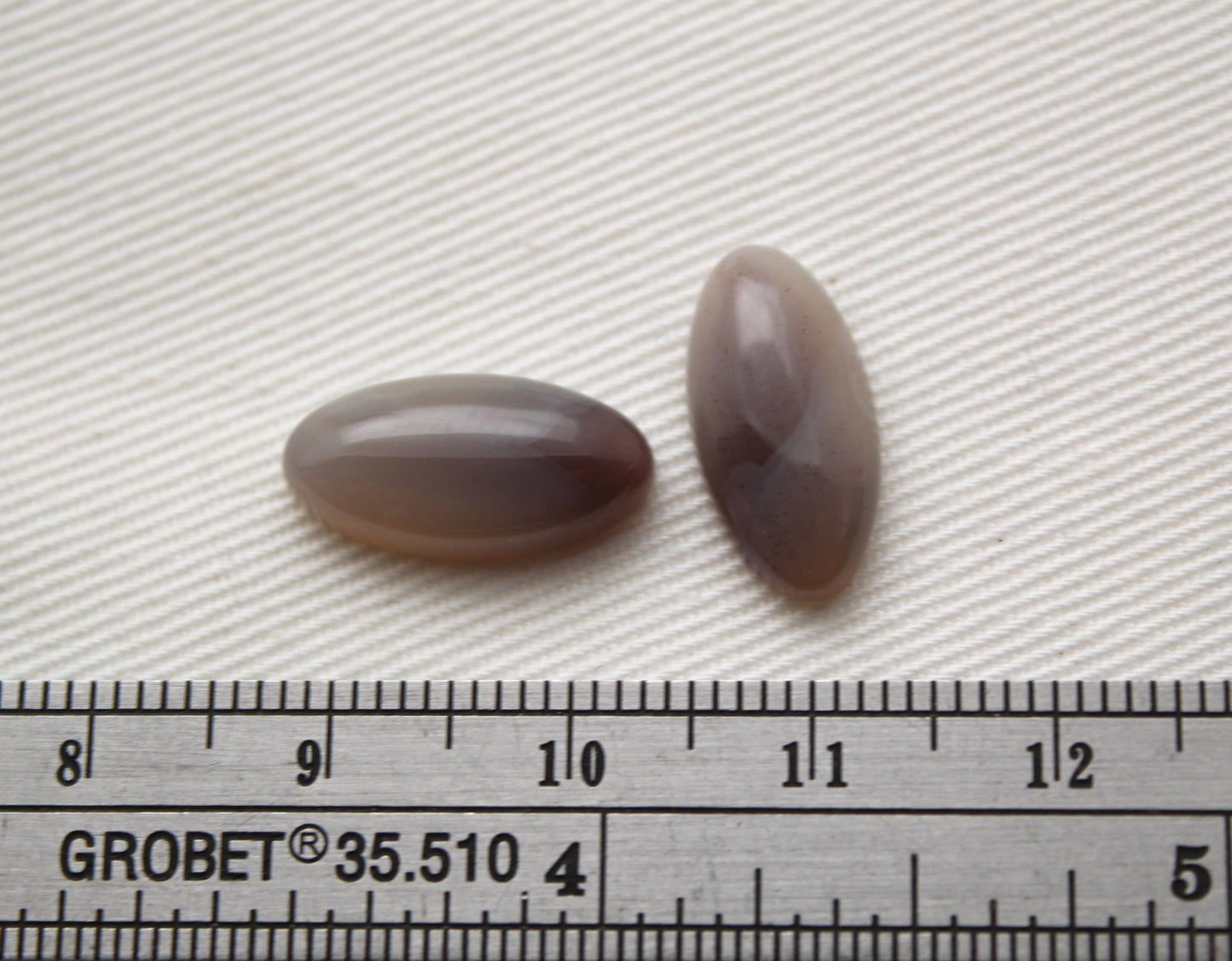 Botswana Agate Pair cabochon Gemstone oval 8x16MM