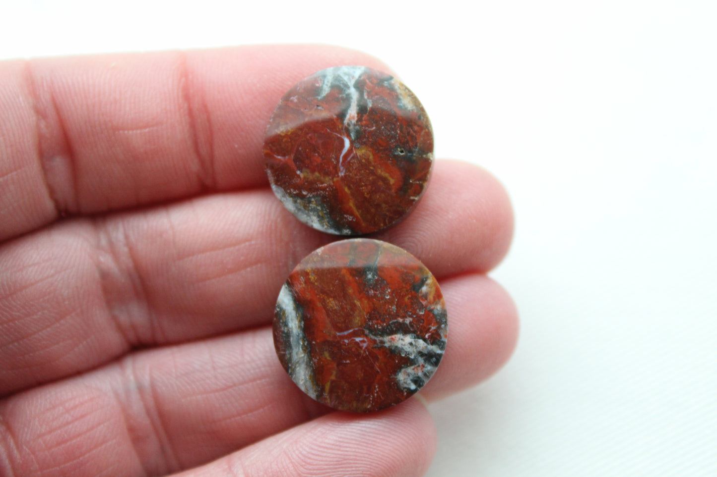 Agates Cabochons Gemstone mutlcolors round 19MM