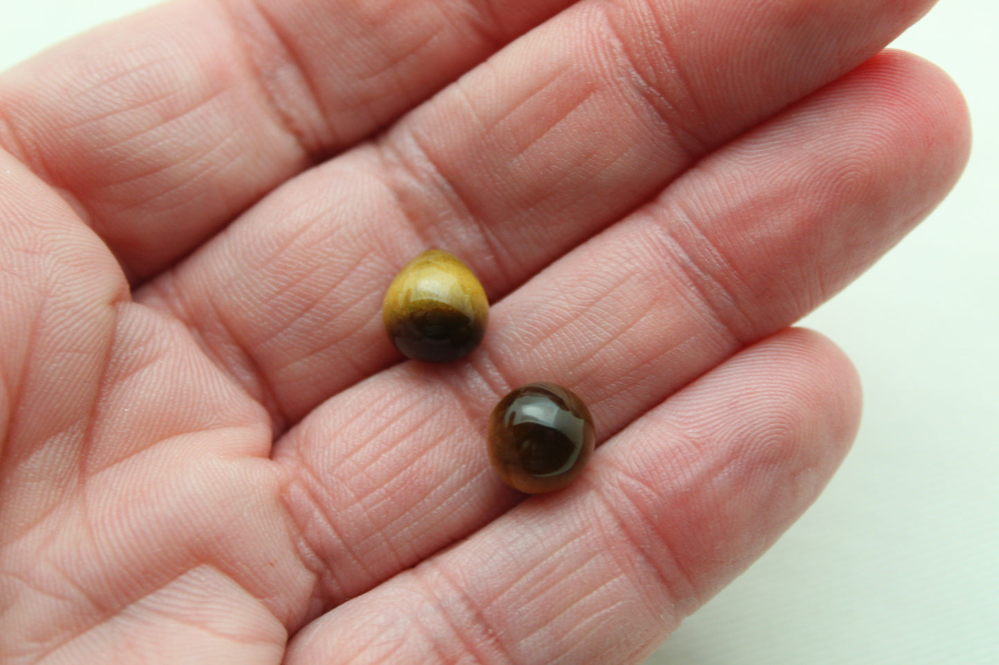 Tiger eye top drilled beads pear shape natural gemstone 8X9MM