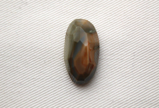 Freeform rose cut Imperial Jasper cabochon Gemstone green beige