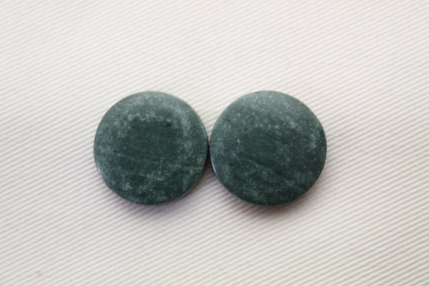 Wonosobo Jasper Cabochons Pair Gemstone round 20MM