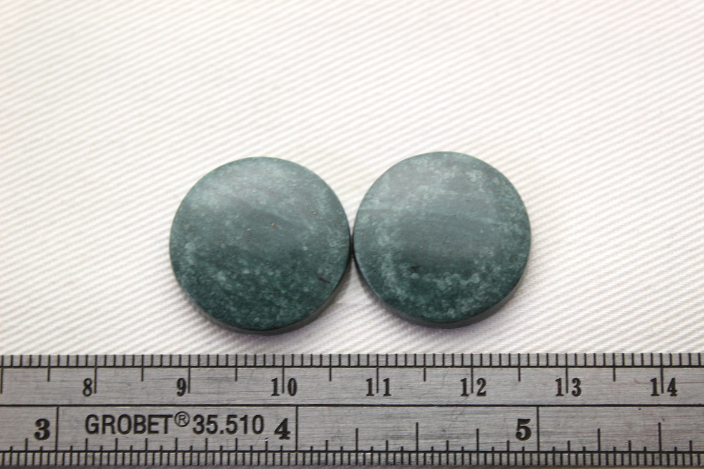 Wonosobo Jasper Cabochons Pair Gemstone round 20MM