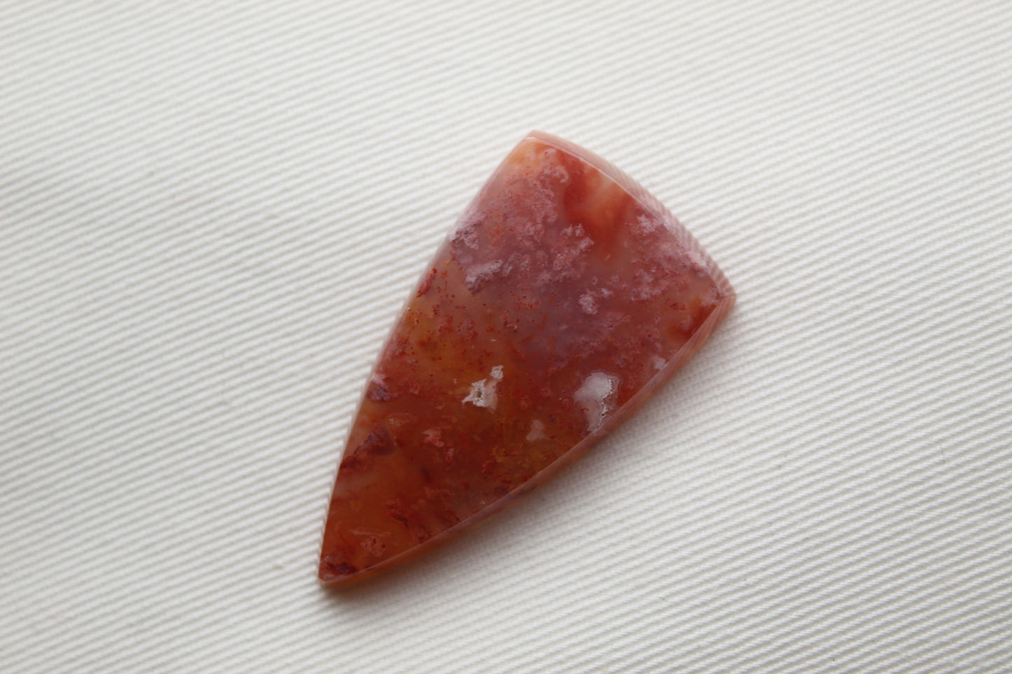 Large Agate Cabochon Gemstone pink orange