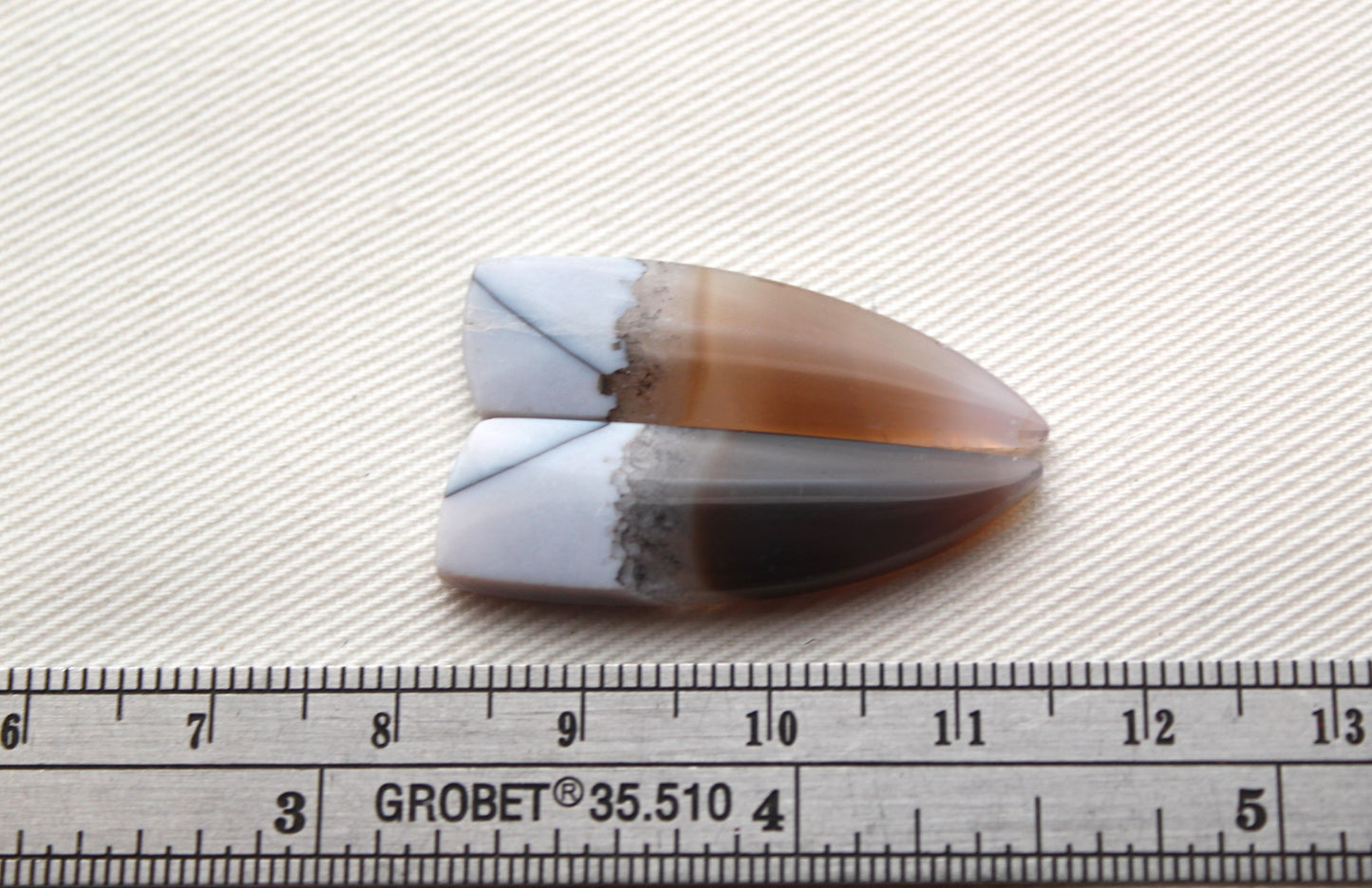 Pair Indonesian Timor Agate Cabochons gemstone natural