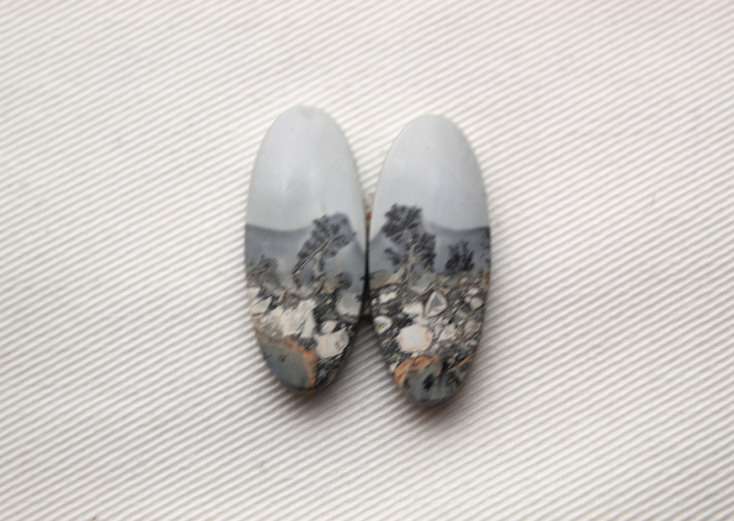 Maligano Jasper Oval cabochons pair Gemstone