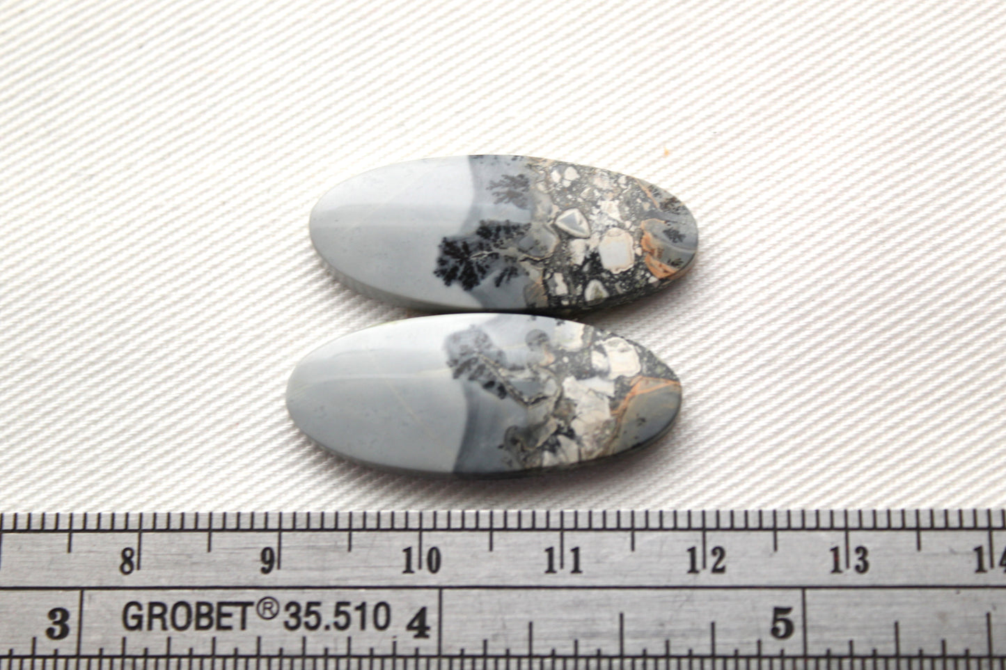 Maligano Jasper Oval cabochons pair Gemstone