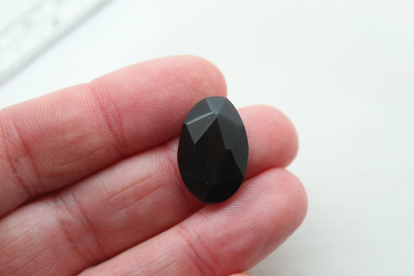 Black Obisidian Rosecut Cabochon Gemstone