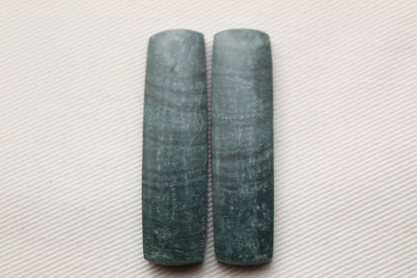 Wonosobo Jasper Cabochons Pair Gemstone rectangle