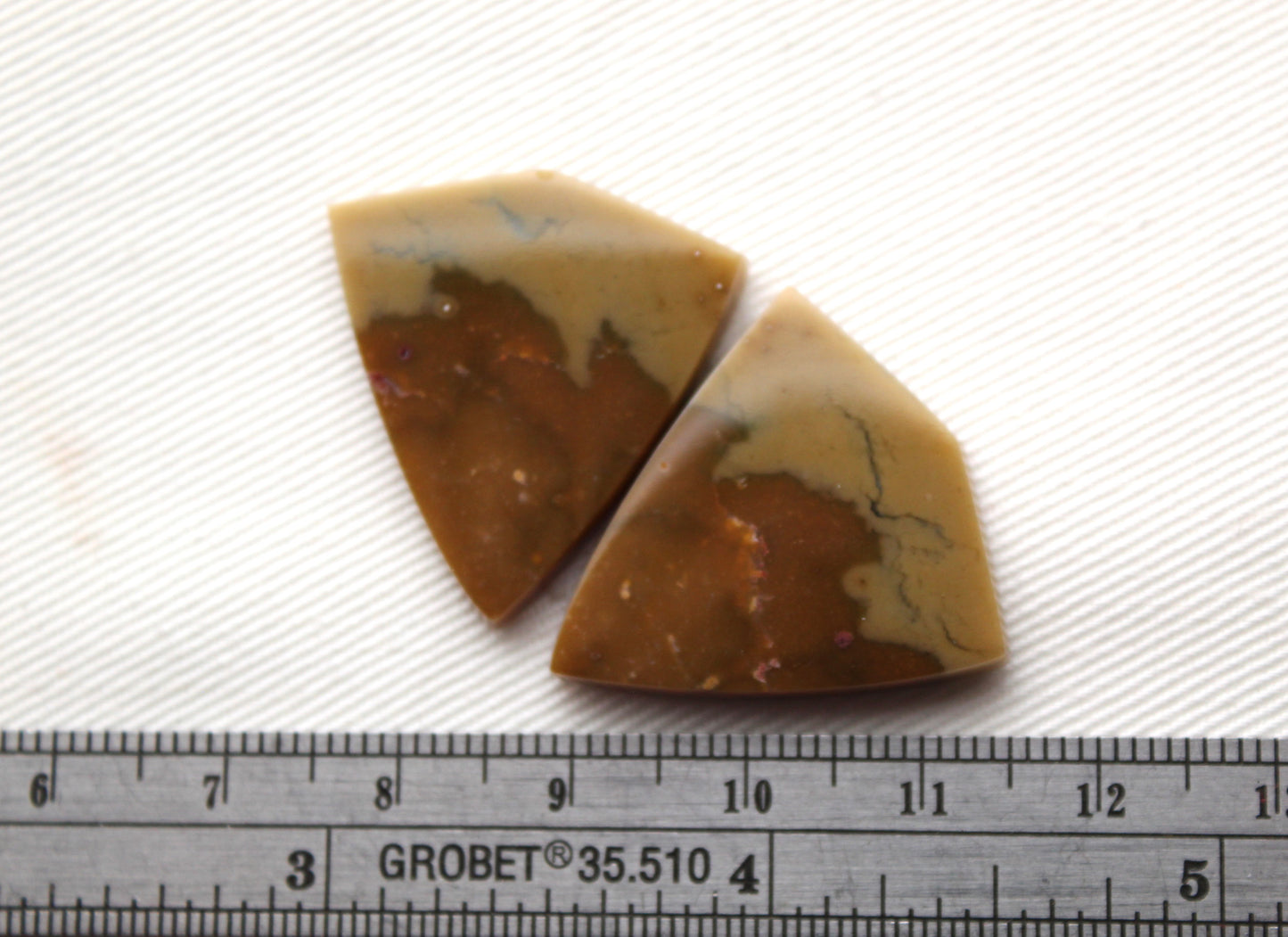 Nice Pair of Jasper Cabochons gemstones green