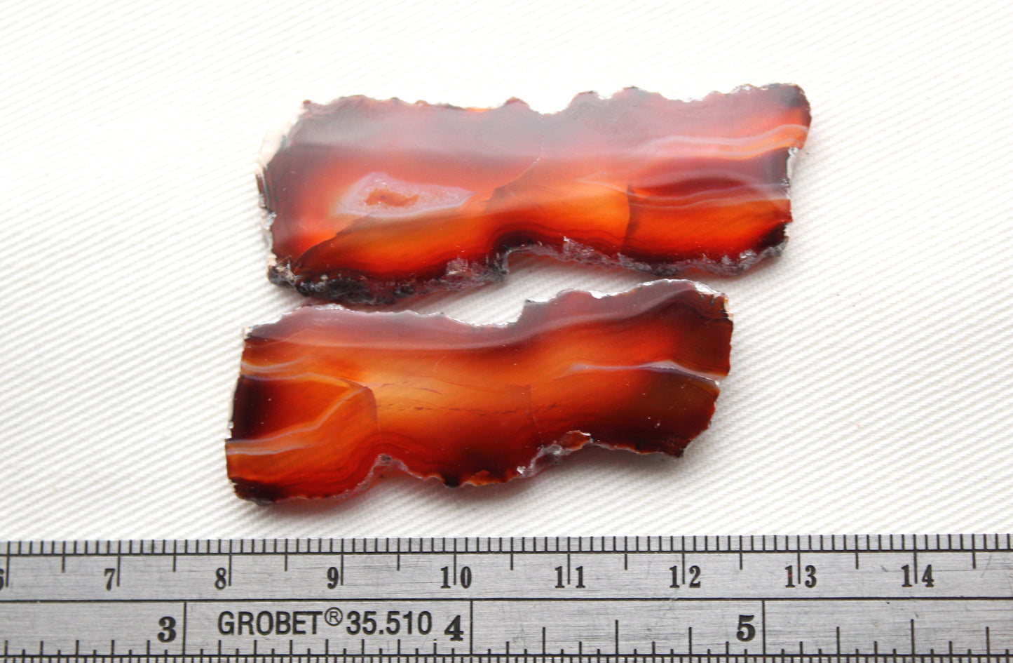 Sliced Agate Pair Gemstones freeform natural