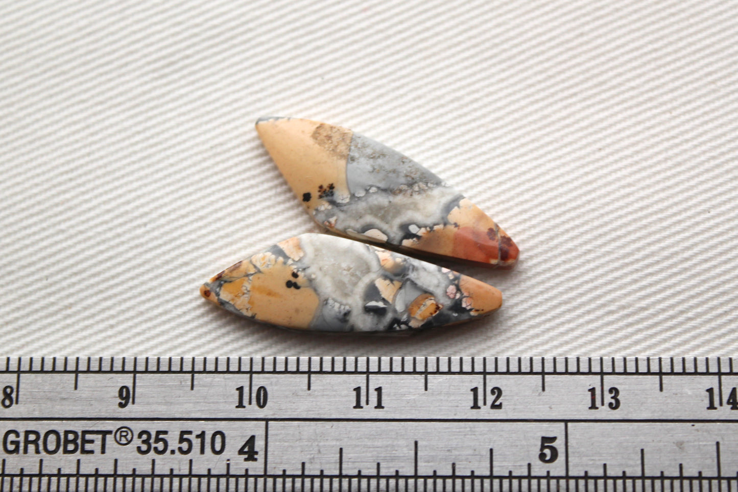 Small Maligano Jasper cabochons pair Gemstone