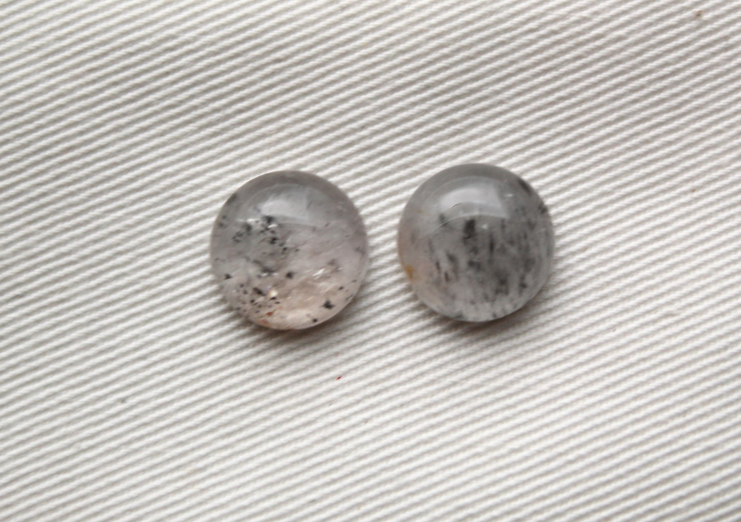 TWO Super 7 Cabochon Gemstone round 12 MM