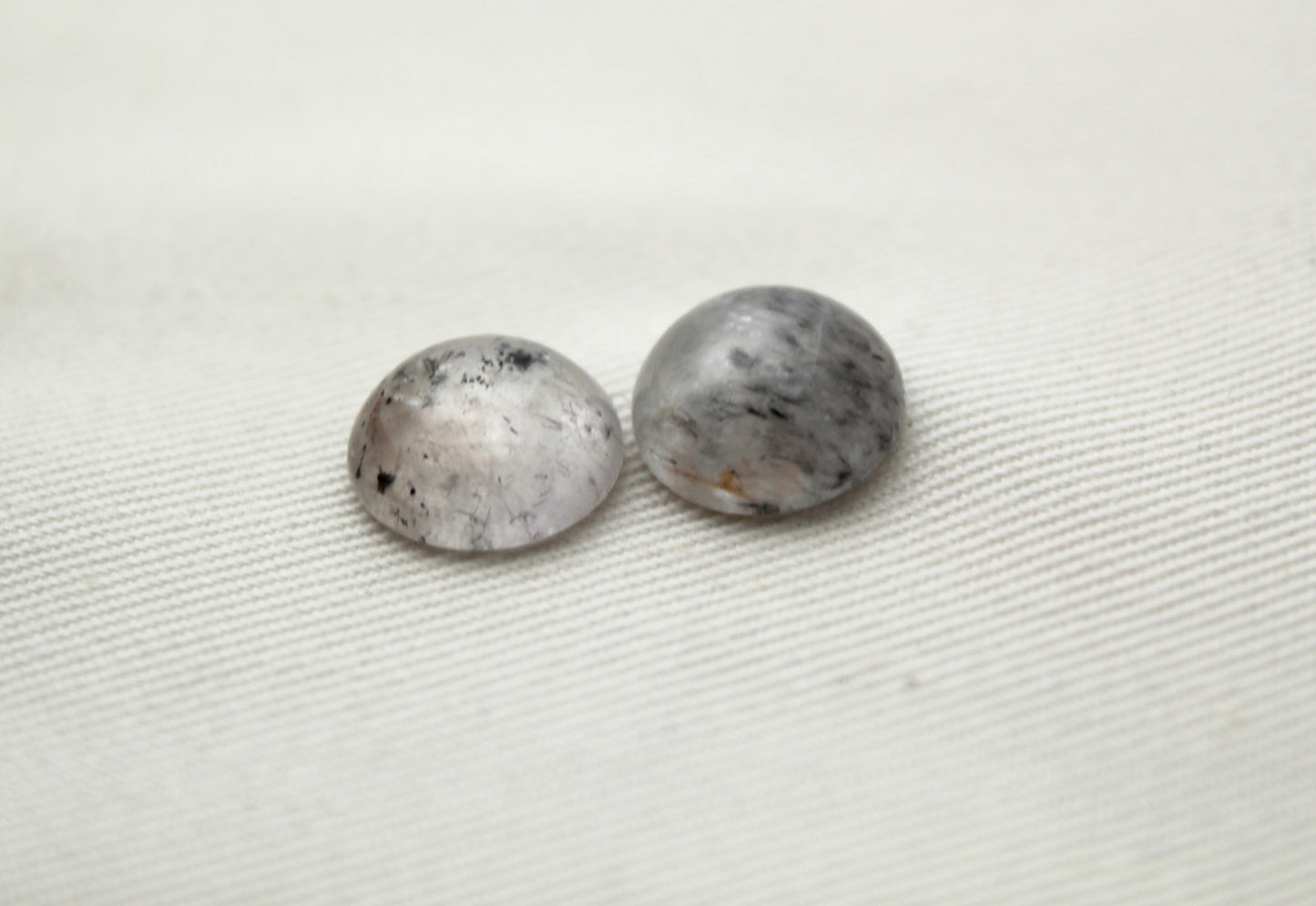 TWO Super 7 Cabochon Gemstone round 12 MM