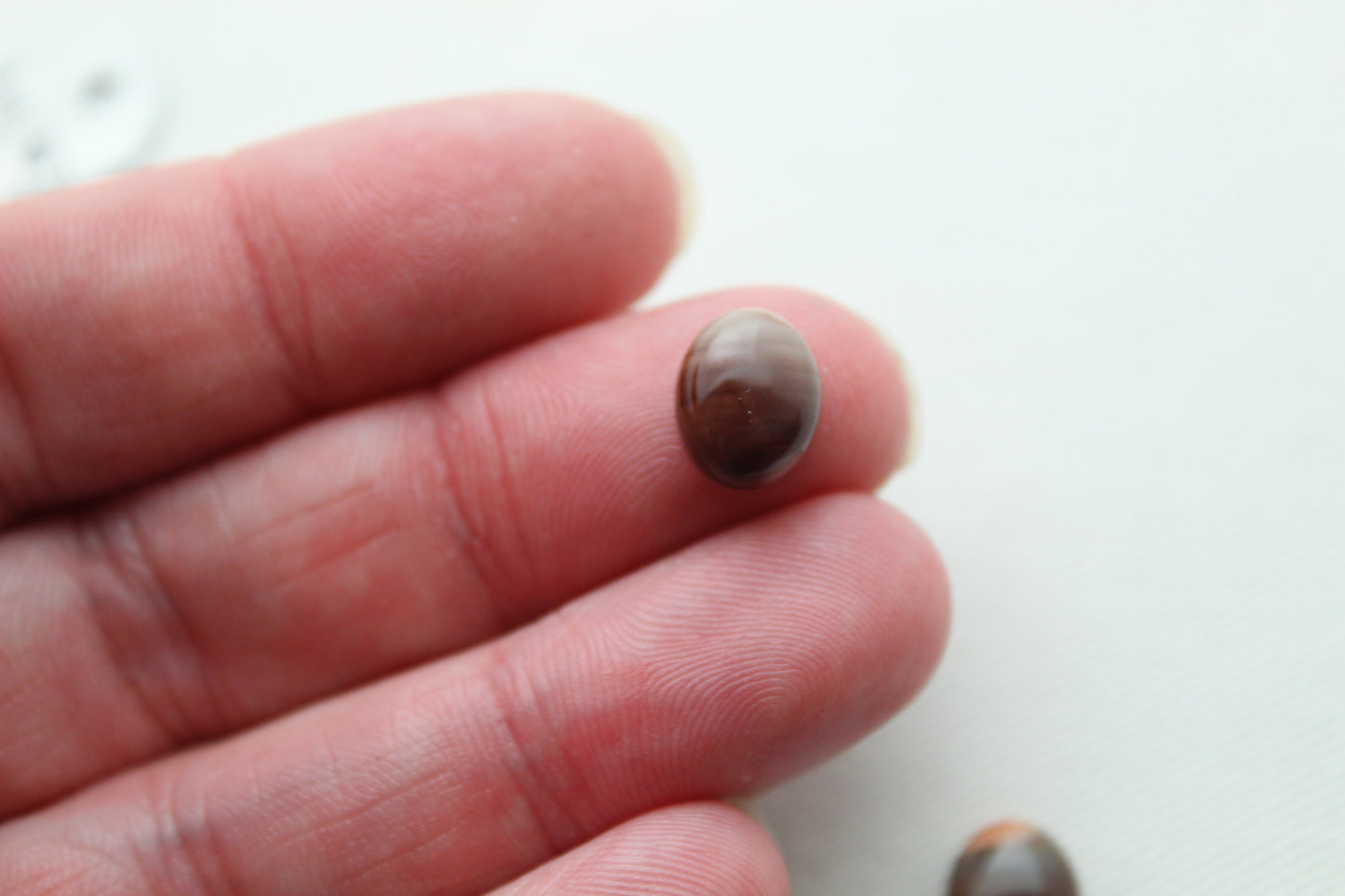 TWO Oval Imperial Jasper cabochons Gemstone 8x10MM