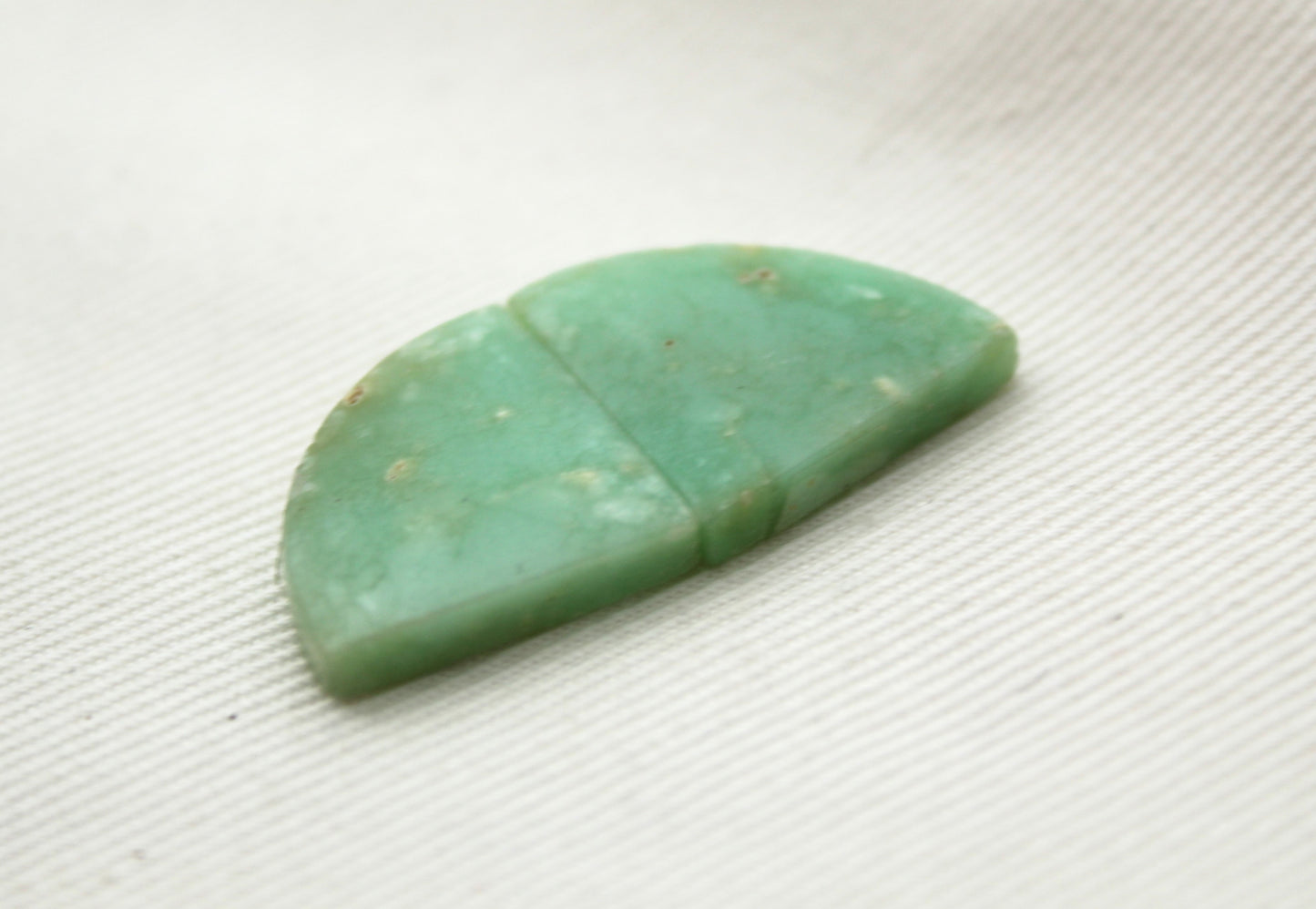 Paire Cabochon Petit Chrysoprase Pierre gemme vert clair 15MM