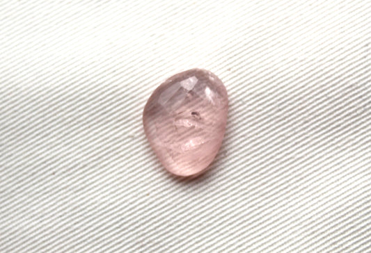 Freeform Pink Quartz Cabochon Gemstone rose cut