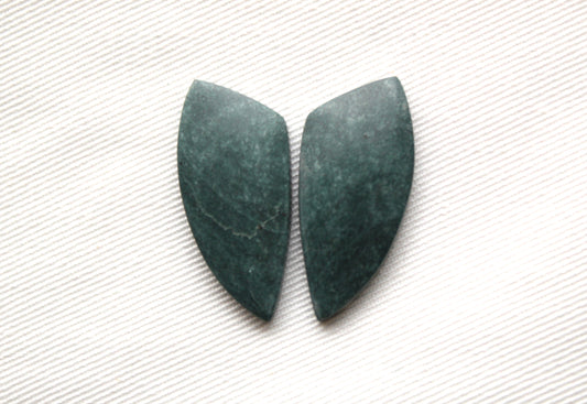 Wonosobo Jasper Cabochons Pair Gemstone freeform