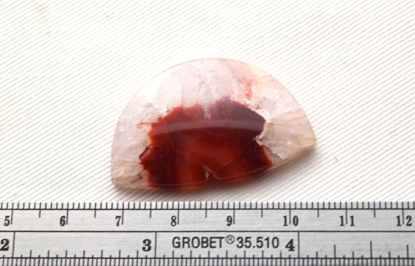 Banded Agate Cabochon Gemstone orange Marquise